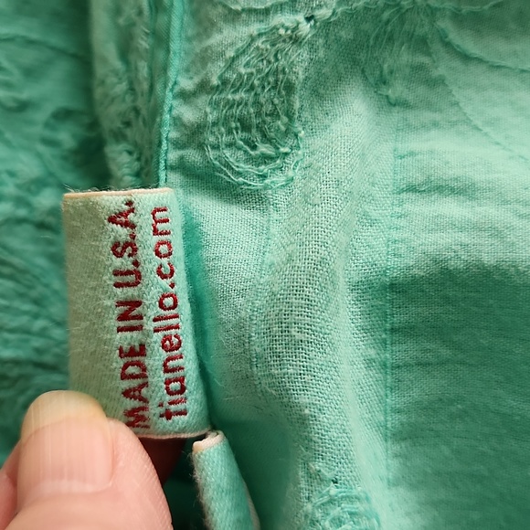 Tianello Linen 'Shelby' Blouse sz S - Picture 11 of 13